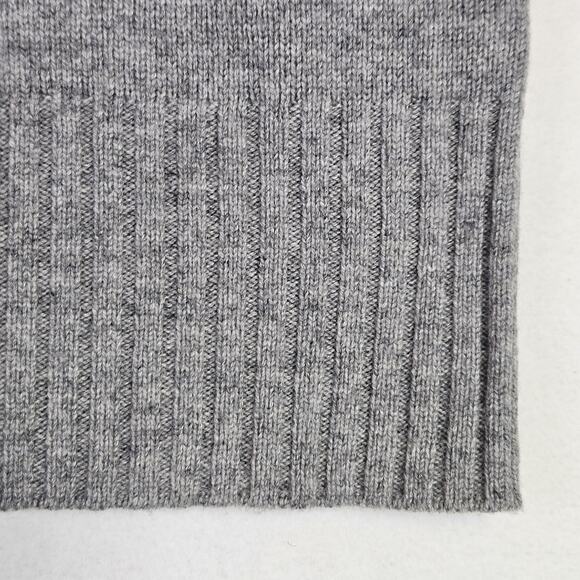 Athleta Cashmere Wool Sweater Womens M V-Neck Tunic Gray 500937 Quiet Luxury NEW - Picture 8 of 15